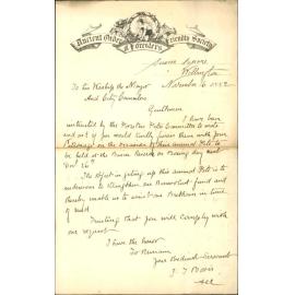 Asking patronage of council on boxing day - Ancient Order of Forresters