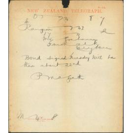 Contract signed by both societies - P McGrath