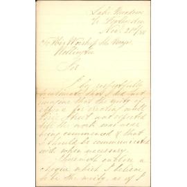Forwarding cheque for half cut of concrete wall in Pirie Street - James Wilkinson