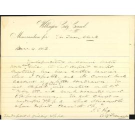 Discounting depot receipt for water works loan - City Treasurer