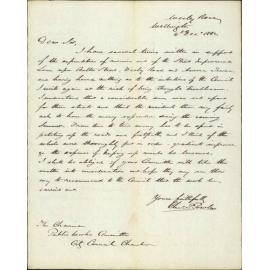 Further regarding formation of Bolton Street, Wesley Terrace - C P Powels