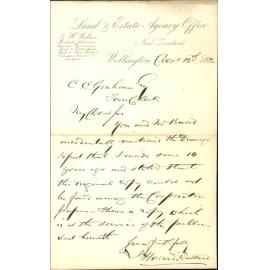 Forwarding copy of report regarding drainage - J H Wallace