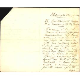 To appear before Public Works committee regarding his claim for balance of contract - T Smith