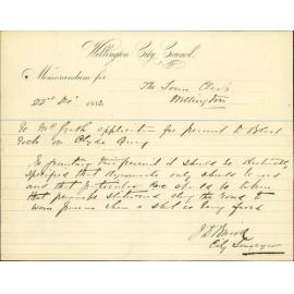 Mr McGraths application for leave to use dynamite at Clyde Quay - City Surveyor