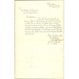 Application for extension of contract term - J P Shields