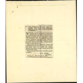 Application for leave to make modification to building contrary to building regulations - E F Jones, Architect