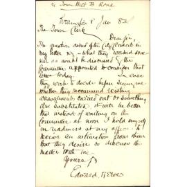 Appearing before committee as to his claim in account of Austin Street levels and road to town Belt - Edward Reeves