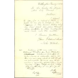 Application for refund of Transfer License - J Kelleher