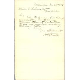 Offering five shillings per week for use of offices as Plimmers Store - A P Stewart