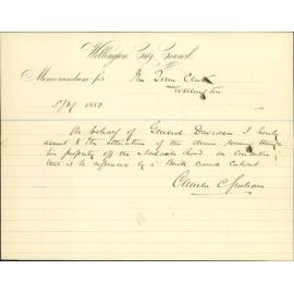 Assenting to brick culvert for Drummond Street - Charles Chapham