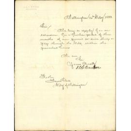 Application for leave to drive sheep through the streets - H & H Barker