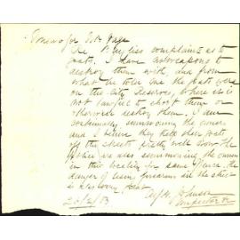 Nuisances caused by stray goats - George H Baylis