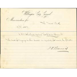 Application for 1 1/2 " water service - E Whitehead