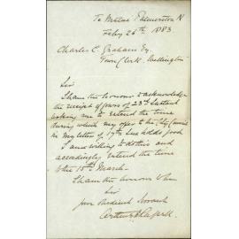 Extending time for acceptance of offer regarding Wainui Watershed - A E Russell
