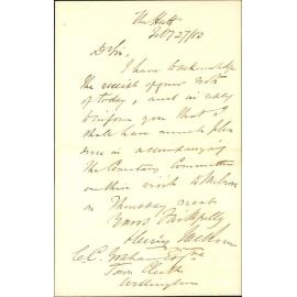 Attend meeting of cemetery committee at Melrose - Henry Jackson