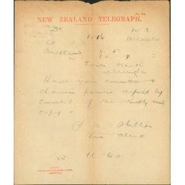 Power of select committees - Town Clerk Auckland