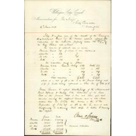 Forwarding report as to results of hearing of valuation appeals - Town Clerk Wellington