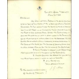 Application for right of way of Garret Street in account of Mr J Pitford - J G Allan