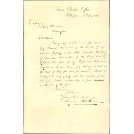 Offering Melrose property as a site for Cemetery - H Jackson