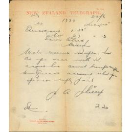 Query regarding disposal of account balance of water account - Town Clerk Auckland