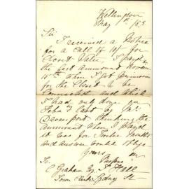 Licenses on water closets - James Hall