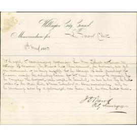 Application for wholesale kerosene license - Zohrab, Newman & Co