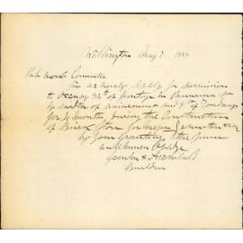 Application for leave to occupy pavement on Panama Street - Scanlan & Archibald