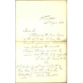 Willing to dedicate Selwyn Terrace to the Corporation - A Koch