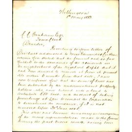Notice of proceedings to enforce the closure of the present night soil depot - Henry Wright