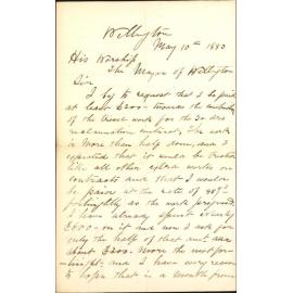 Applying for £300 in account of trestle work, tramway - P McGrath