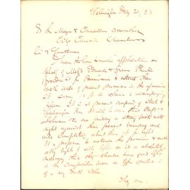 Application for relaxation of the building regulations in account of Edwards & Green - E F Jones