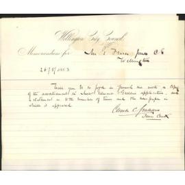 Forwarding copy of advertisement regarding Edwards & Green's premises - E J Jones