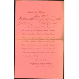 Asking patronage of Council, St James - William C Fitzgerald, Hon Secretary and Treasurer, Murphy Fund