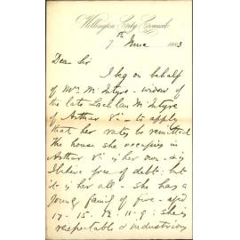 Application for remission of rates in account of Mr McIntyre - Rev James Paterson