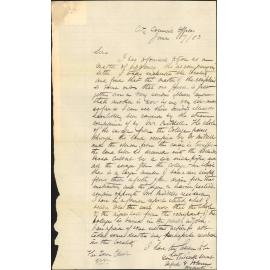 Open drain from Wellington college, Mr Biddles complaint - Inspector of Nuisances