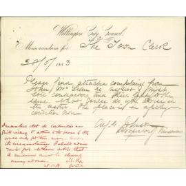 Complaint as to contractor for night soil - John McLean