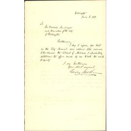 Withdrawing his offer of the Melrose property for sale in certain terms - Henry Jackson