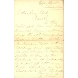 Complaint regarding the night soil contractor - M Pilcher