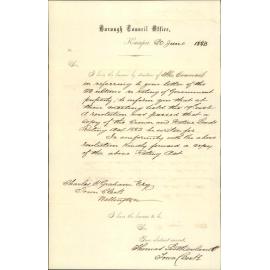 Crown Lands Rating Act 1882 - Town Clerk Kaiapoi