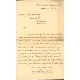 Crown Lands Rating Act 1882 - Town Clerk Port Chalmers