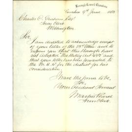 Crown Lands Rating Act 1882 - Town Clerk Caversham