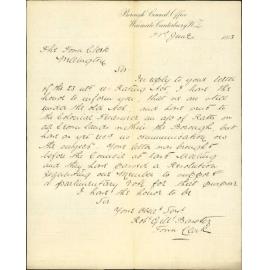 Crown Lands Rating Act 1882 - Town Clerk Waimate
