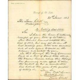 Crown Lands Rating Act 1882 - Town Clerk St Kilda