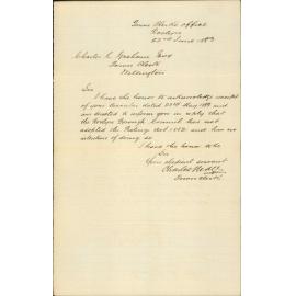 Crown Lands Rating Act 1882 - Town Clerk Roslyn