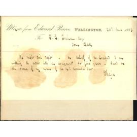 Willing to enter into a five year agreement for a night soil depot, Mr Crawford - Edward Pearce