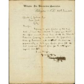 Accepting the insurance of Capital Buildings - Wellington Fire Underwriters Association