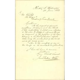 Formation of properties in Hooper Street - James Fabian Wills