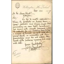 Re footpaths - Customhouse Quay, Johnston and Waring Taylor Streets - William J Turnbull