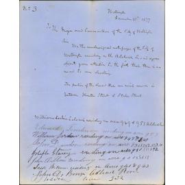 Re no road to their dwellings in Adelaide Road - Adelaide Road residents