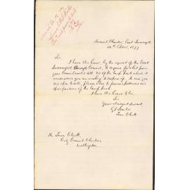 Re price of lamp posts Wellington City Council [WCC] selling - Town Clerk, East Invercargill